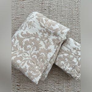 Jacquard Pottery Barn Cotton Duvet Cover